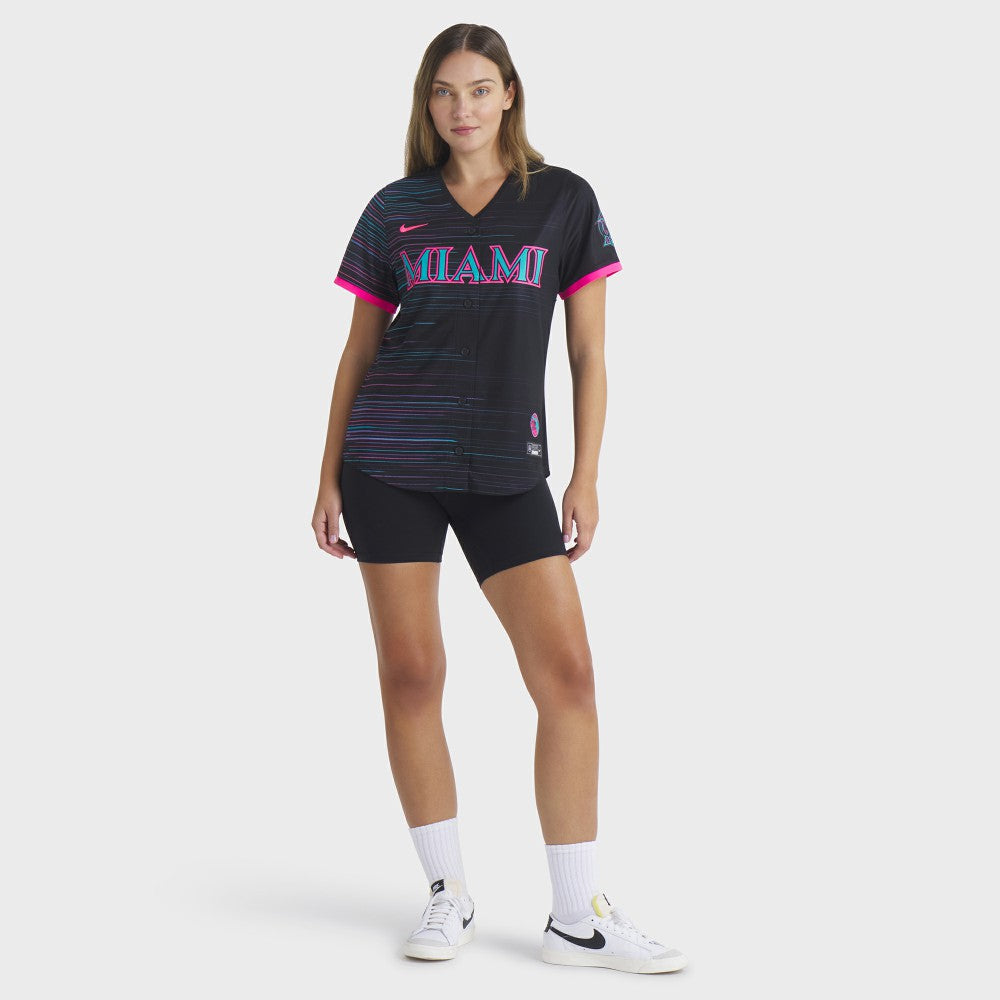 Miami Marlins Women's 2025 City Connect Limited Jersey Black | Nike