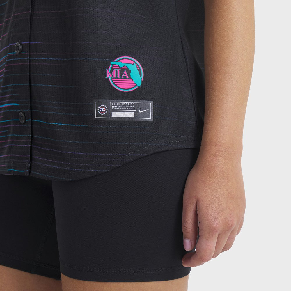 Miami Marlins Women's 2025 City Connect Limited Jersey Black | Nike