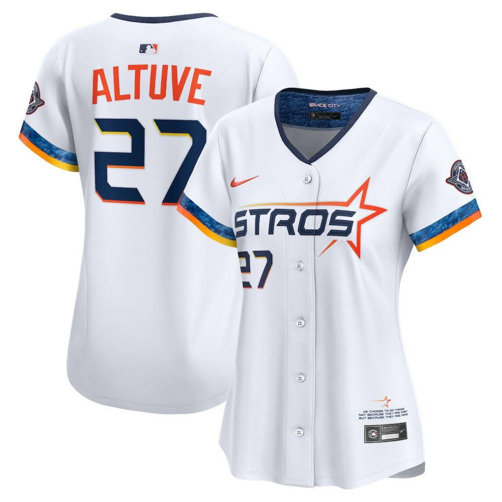 Jose Altuve Houston Astros Women's 2025 City Connect Limited Jersey White | Nike