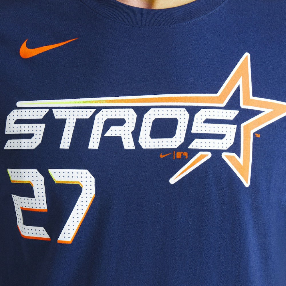 Jose Altuve Houston Astros 2025 City Connect Fuse Name & Number T-Shirt Navy | Nike