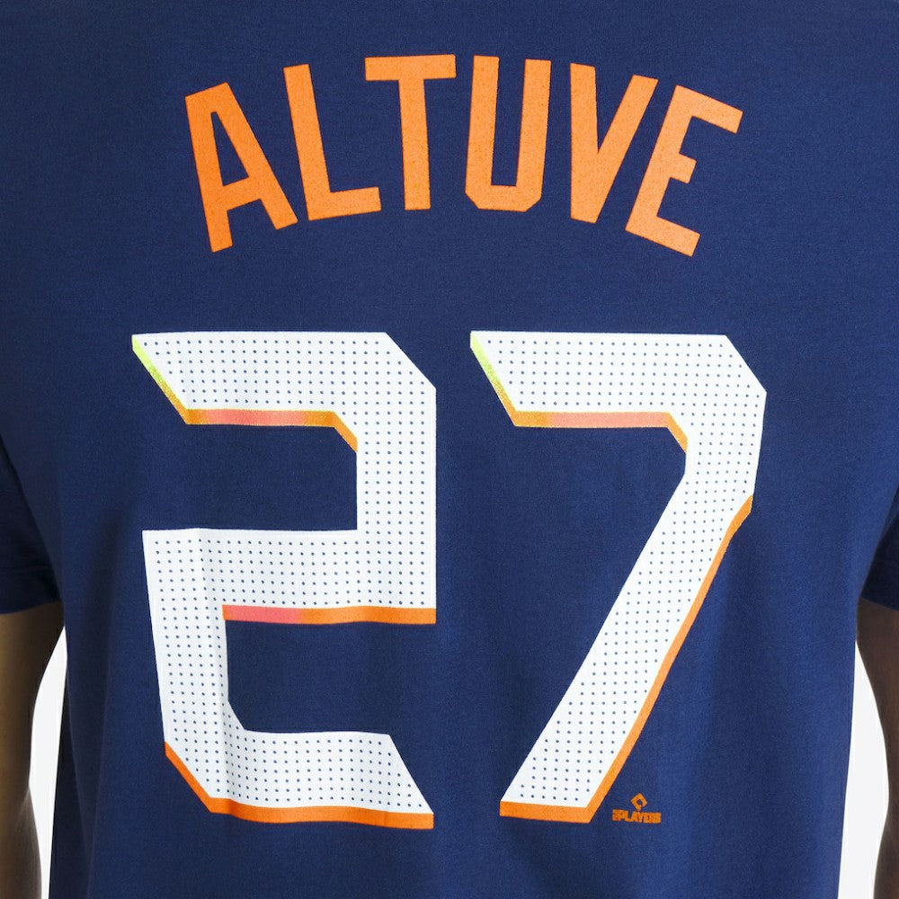 Jose Altuve Houston Astros 2025 City Connect Fuse Name & Number T-Shirt Navy | Nike