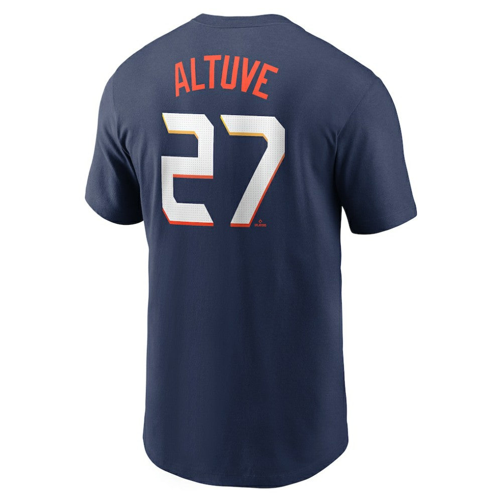 Jose Altuve Houston Astros 2025 City Connect Fuse Name & Number T-Shirt Navy | Nike
