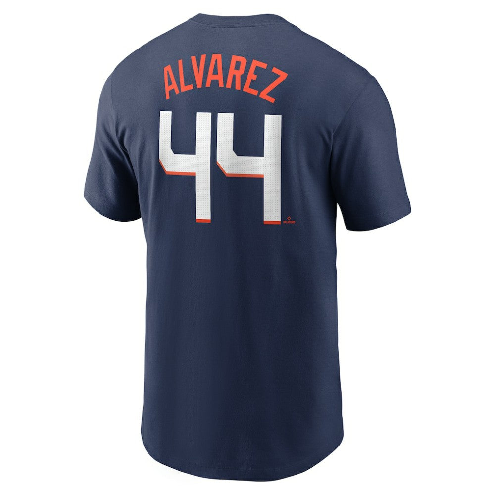 Yordan Alvarez Houston Astros 2025 City Connect Fuse Name & Number T-Shirt Navy | Nike