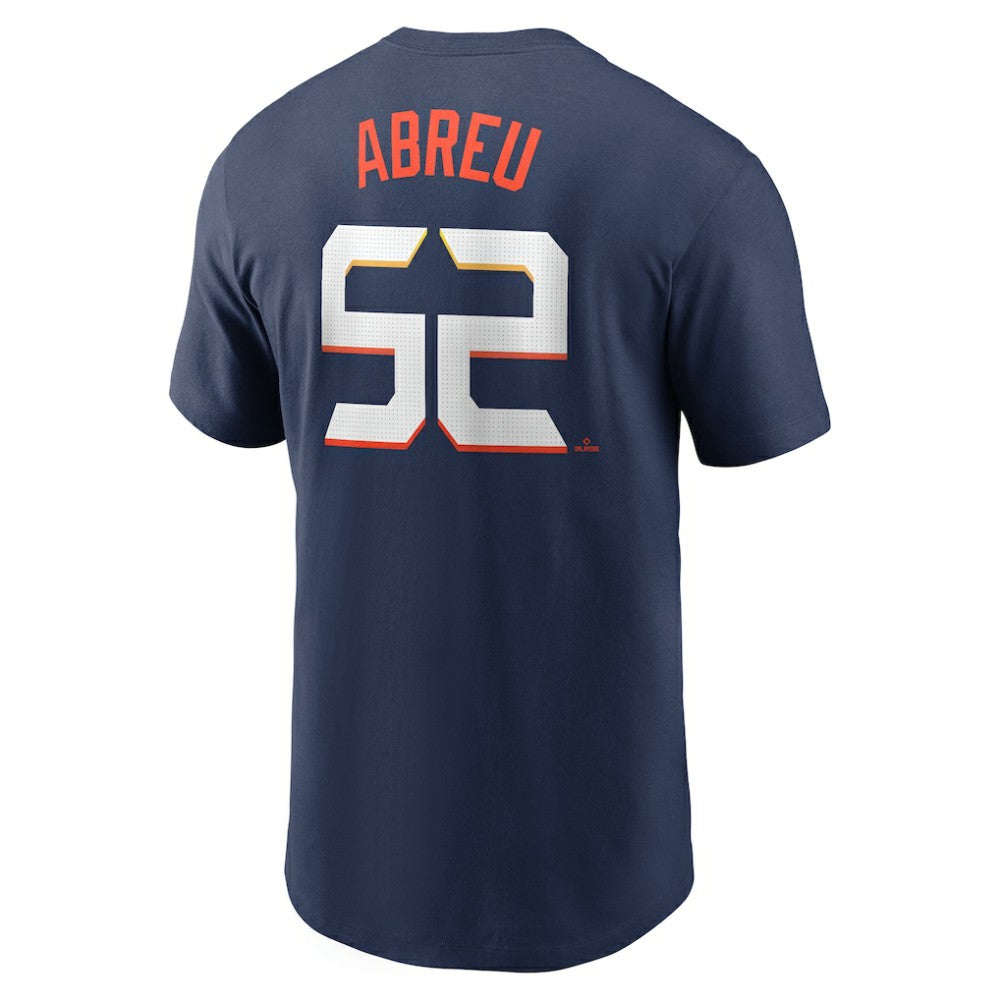 Bryan Abreu Houston Astros 2025 City Connect Fuse Name & Number T-Shirt Navy | Nike