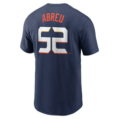 Bryan Abreu Houston Astros 2025 City Connect Fuse Name & Number T-Shirt Navy | Nike