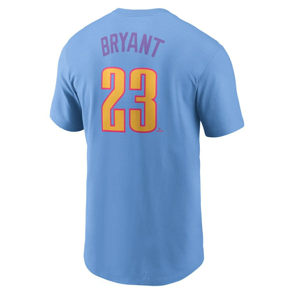 Kris Bryant Colorado Rockies 2025 City Connect Fuse Name & Number T-Shirt Light Blue | Nike