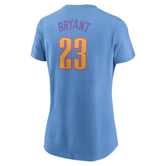 Kris Bryant Colorado Rockies Women's 2025 City Connect Fuse Name & Number T-Shirt Light Blue | Nike