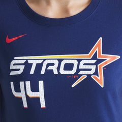 Yordan Alvarez Houston Astros Women's 2025 City Connect Fuse Name & Number T-Shirt Navy | Nike
