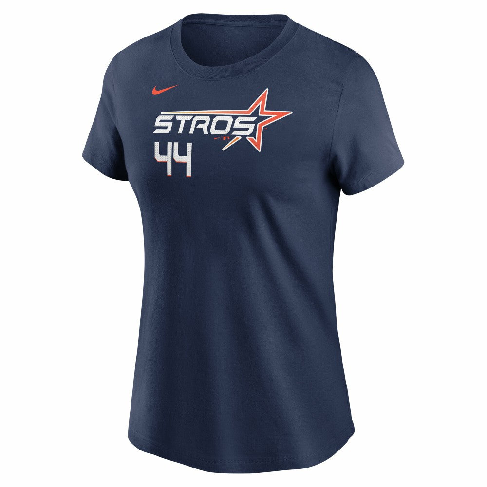 Yordan Alvarez Houston Astros Women's 2025 City Connect Fuse Name & Number T-Shirt Navy | Nike