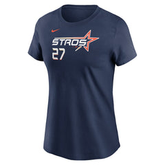 Jose Altuve Houston Astros Women's 2025 City Connect Fuse Name & Number T-Shirt Navy | Nike