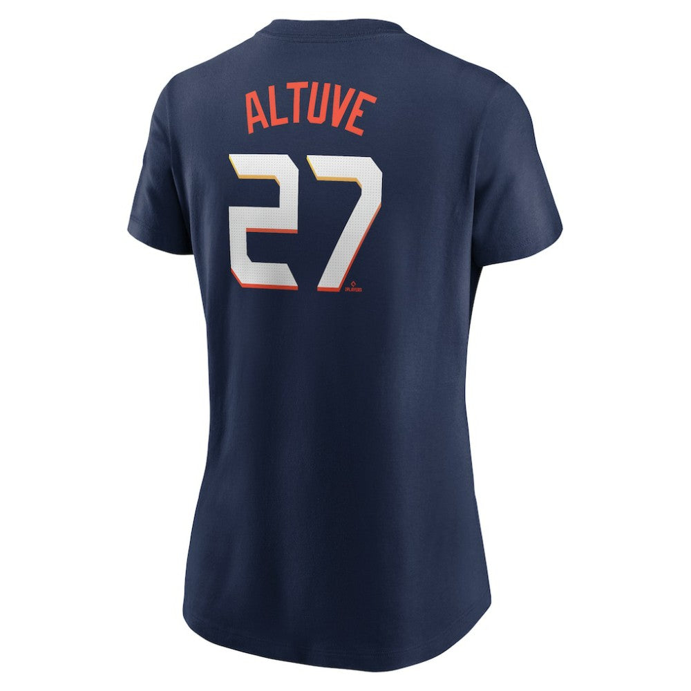 Jose Altuve Houston Astros Women's 2025 City Connect Fuse Name & Number T-Shirt Navy | Nike