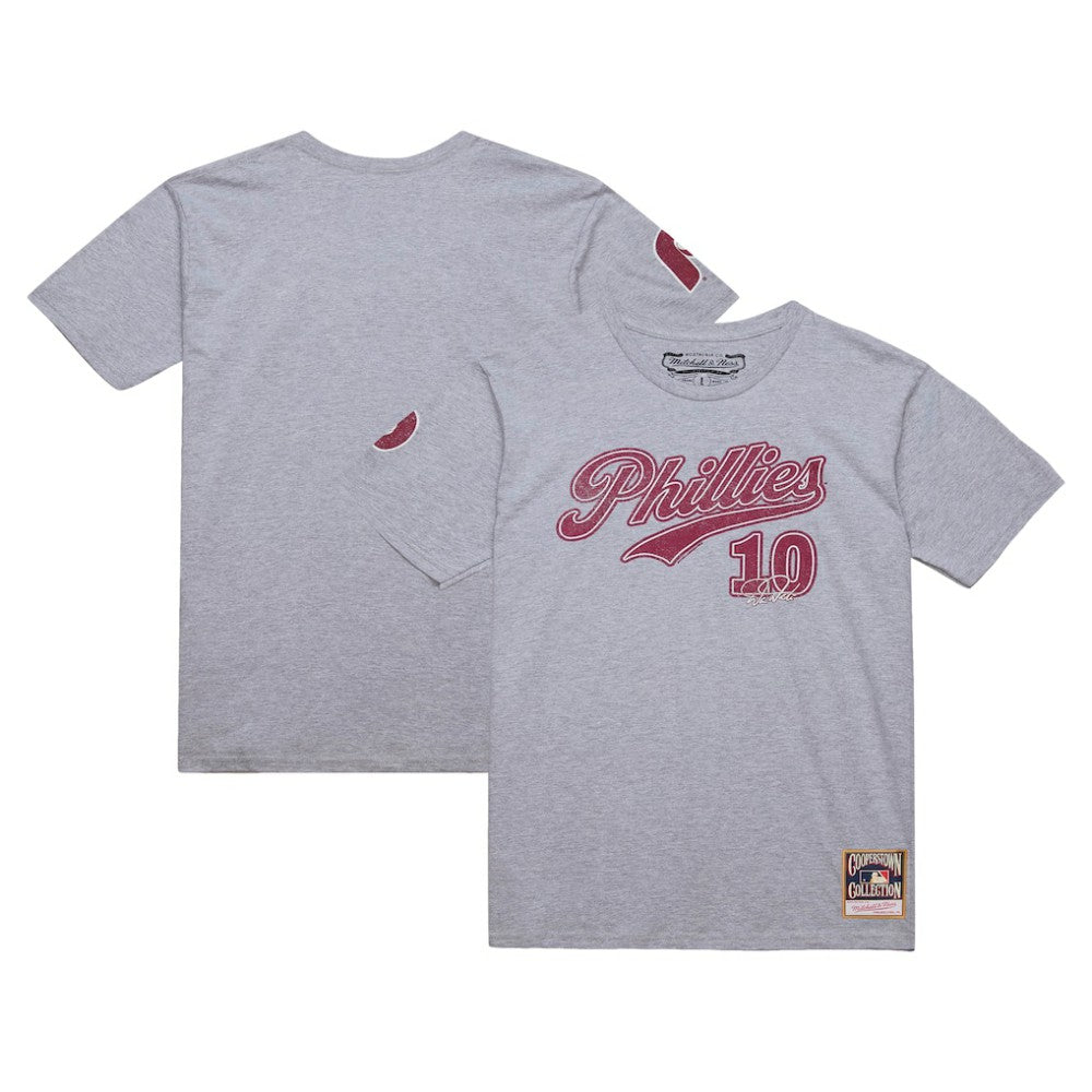 Darren Daulton Philadelphia Phillies Cooperstown Collection Player T-Shirt Heather Gray | Mitchell & Ness