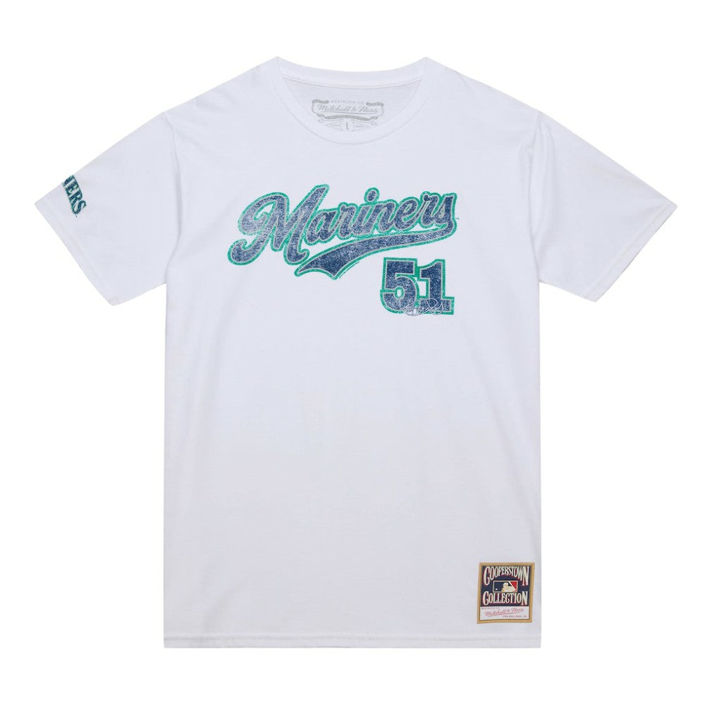 Ichiro Suzuki Seattle Mariners Cooperstown Collection Player T-Shirt White | Mitchell & Ness