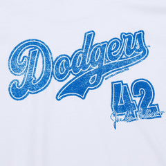Jackie Robinson Los Angeles Dodgers Cooperstown Collection Player T-Shirt White | Mitchell & Ness