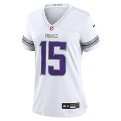 Dallas Turner Minnesota Vikings Women's Alternate Game Jersey - White