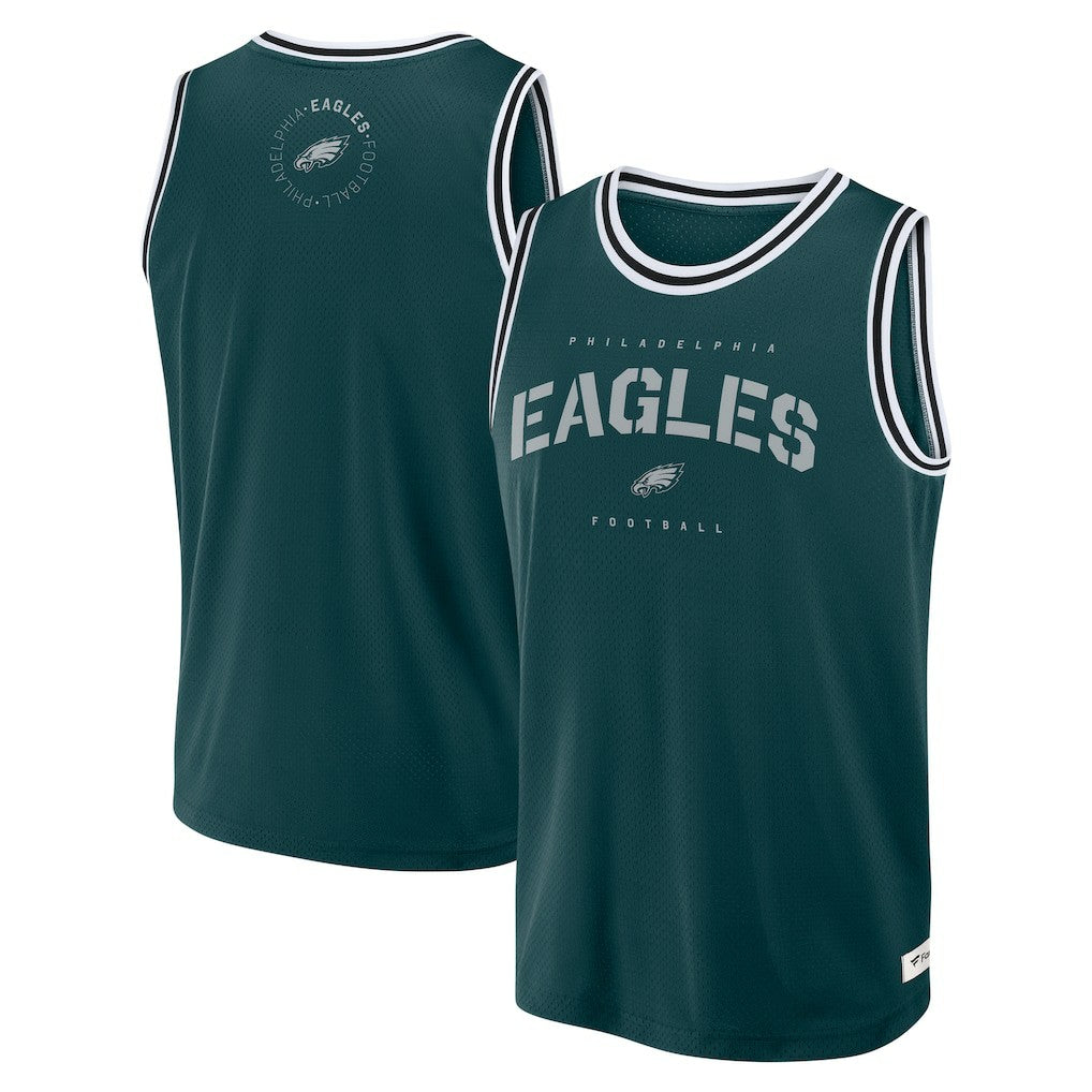 Philadelphia Eagles Elements Future Ground Jersey Tank Top - Midnight Green sale