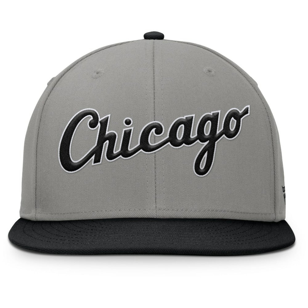 Chicago White Sox Clubhouse Dugout Fitted Hat Gray/Black