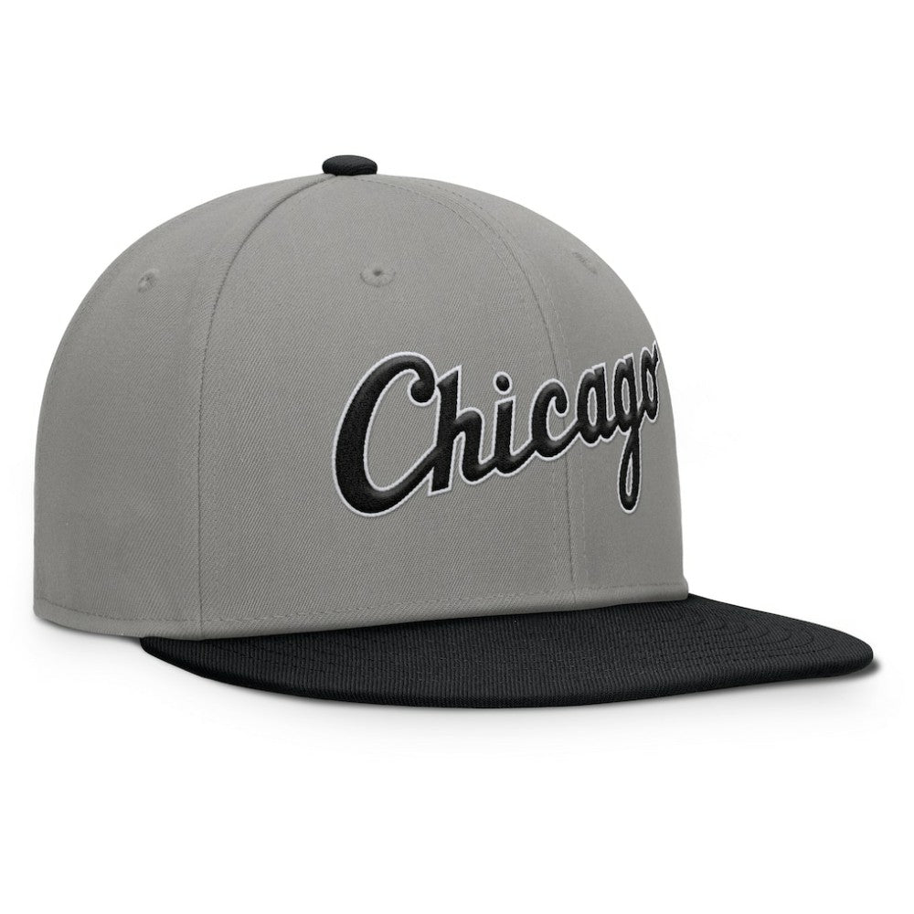 Chicago White Sox Clubhouse Dugout Fitted Hat Gray/Black