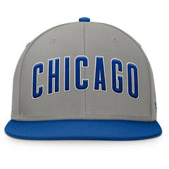 Chicago Cubs Clubhouse Dugout Fitted Hat Gray/Royal