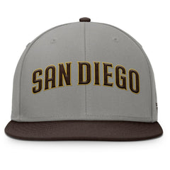 San Diego Padres Clubhouse Dugout Fitted Hat Gray/Brown