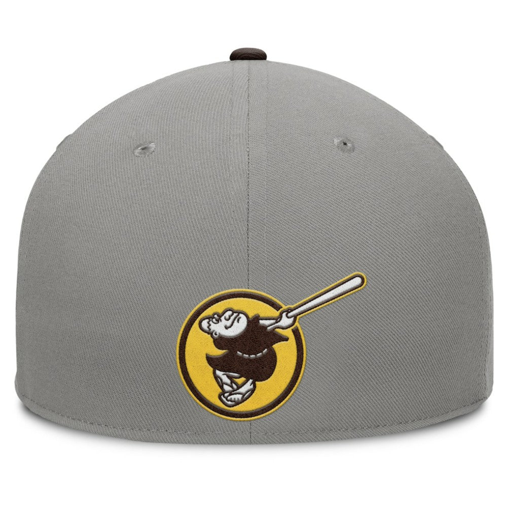 San Diego Padres Clubhouse Dugout Fitted Hat Gray/Brown