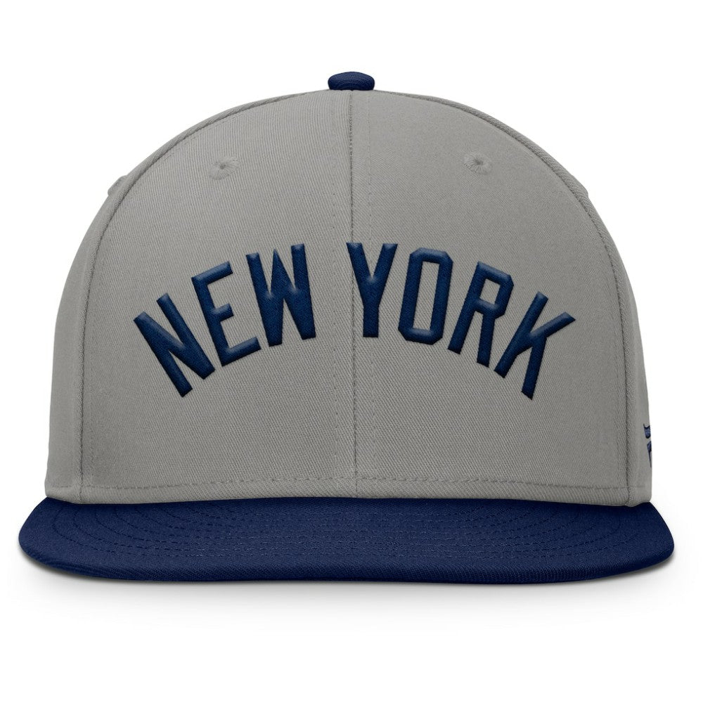 New York Yankees Clubhouse Dugout Fitted Hat Gray/Navy