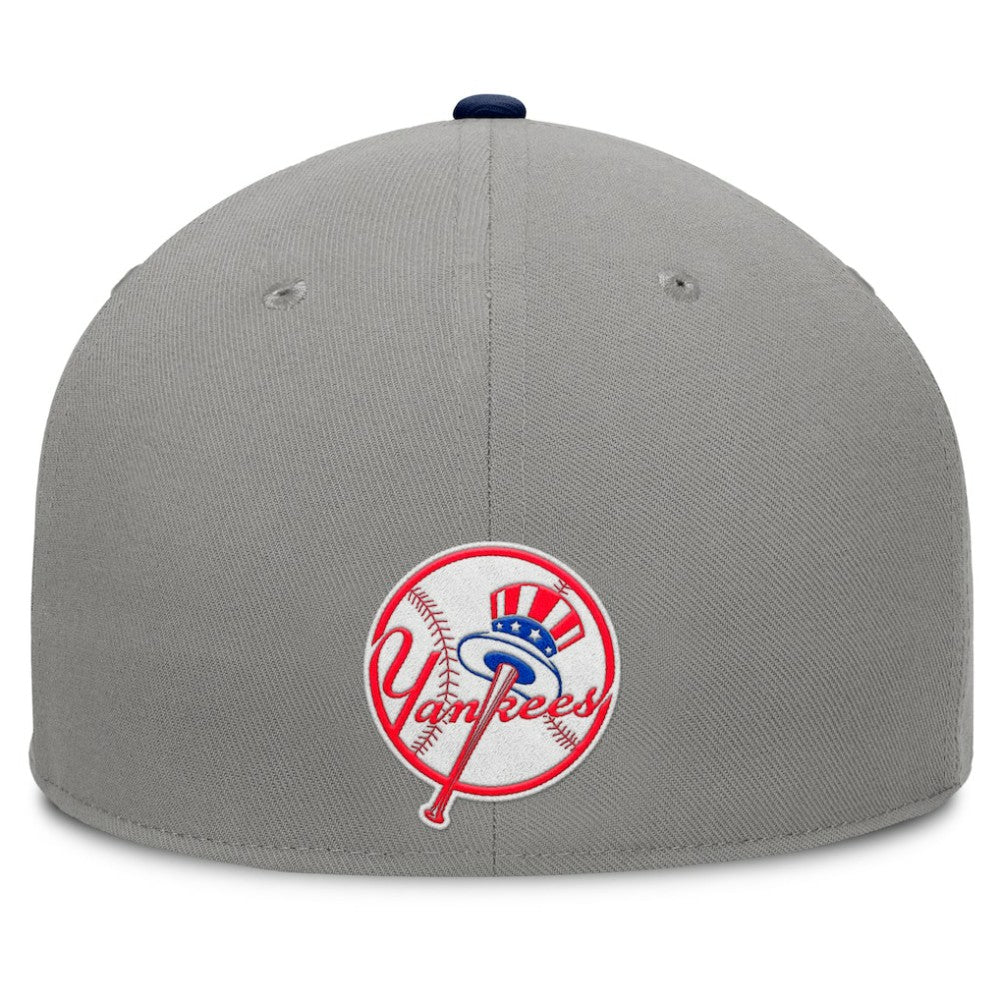 New York Yankees Clubhouse Dugout Fitted Hat Gray/Navy
