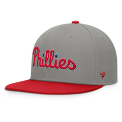 Philadelphia Phillies Clubhouse Dugout Fitted Hat Gray/Red