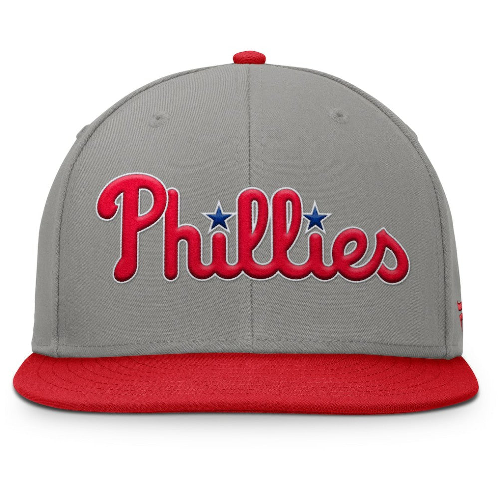Philadelphia Phillies Clubhouse Dugout Fitted Hat Gray/Red