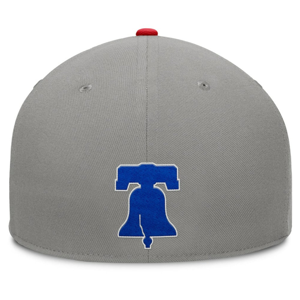 Philadelphia Phillies Clubhouse Dugout Fitted Hat Gray/Red