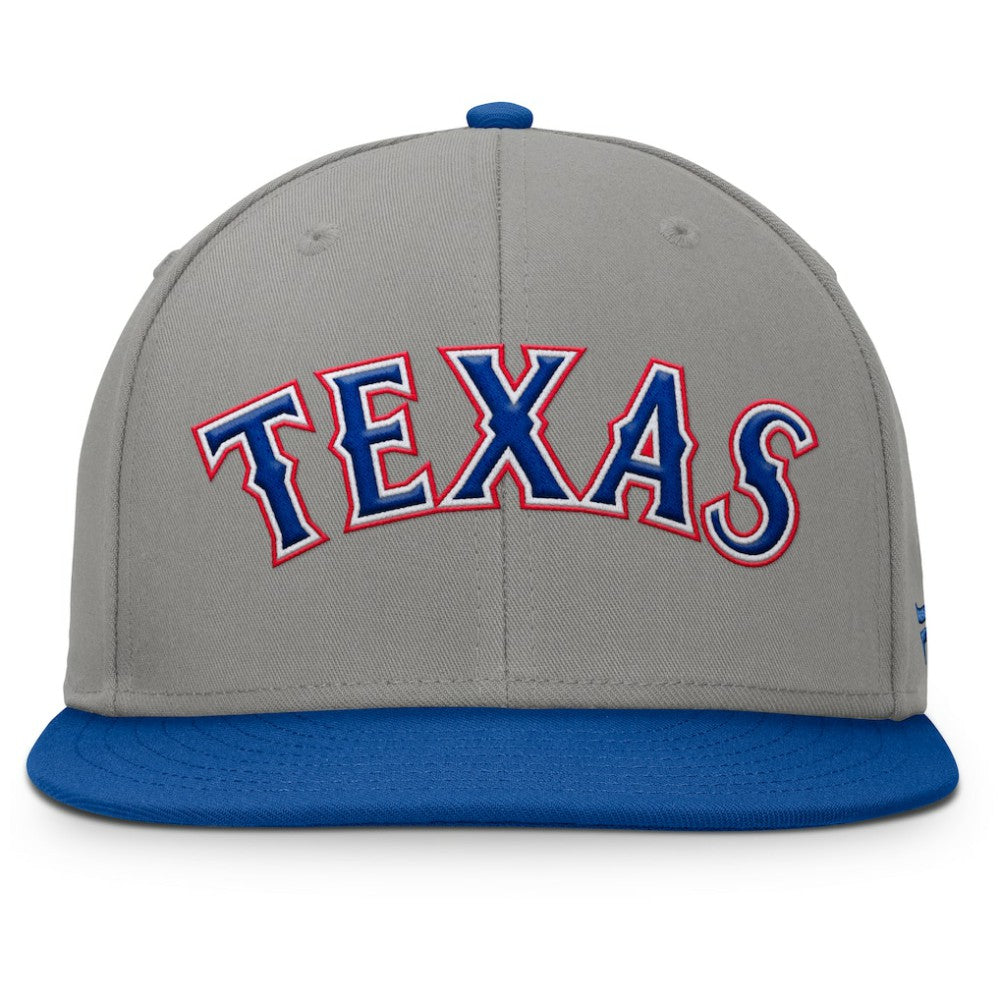 Texas Rangers Clubhouse Dugout Fitted Hat Gray/Royal