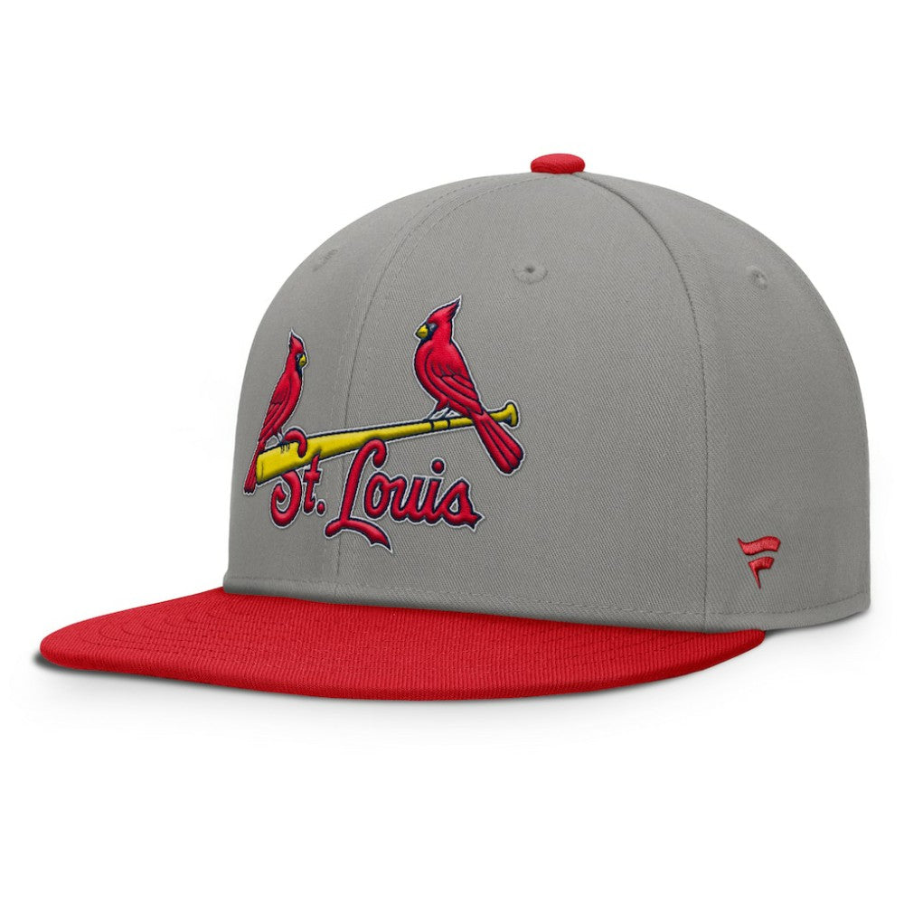 St. Louis Cardinals Clubhouse Dugout Fitted Hat Gray/Red