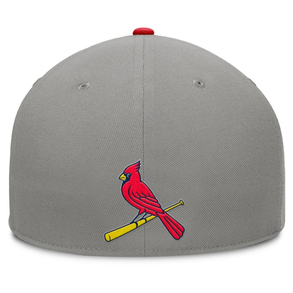 St. Louis Cardinals Clubhouse Dugout Fitted Hat Gray/Red