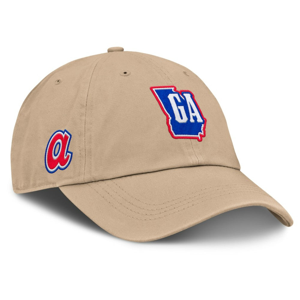 Atlanta Braves Women's Cooperstown Collection Adjustable Hat Tan