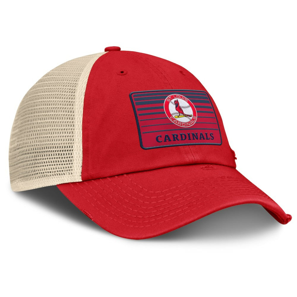 St. Louis Cardinals Cooperstown Collection Eastbound Mesh Adjustable Hat Red/Natural
