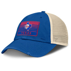 Texas Rangers Cooperstown Collection Eastbound Mesh Adjustable Hat Royal/Natural