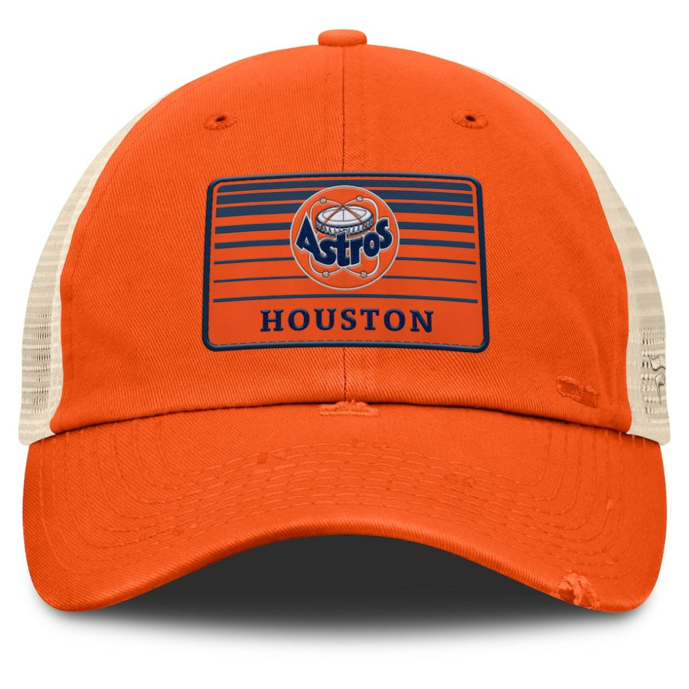 Houston Astros Cooperstown Collection Eastbound Mesh Adjustable Hat Orange/Natural
