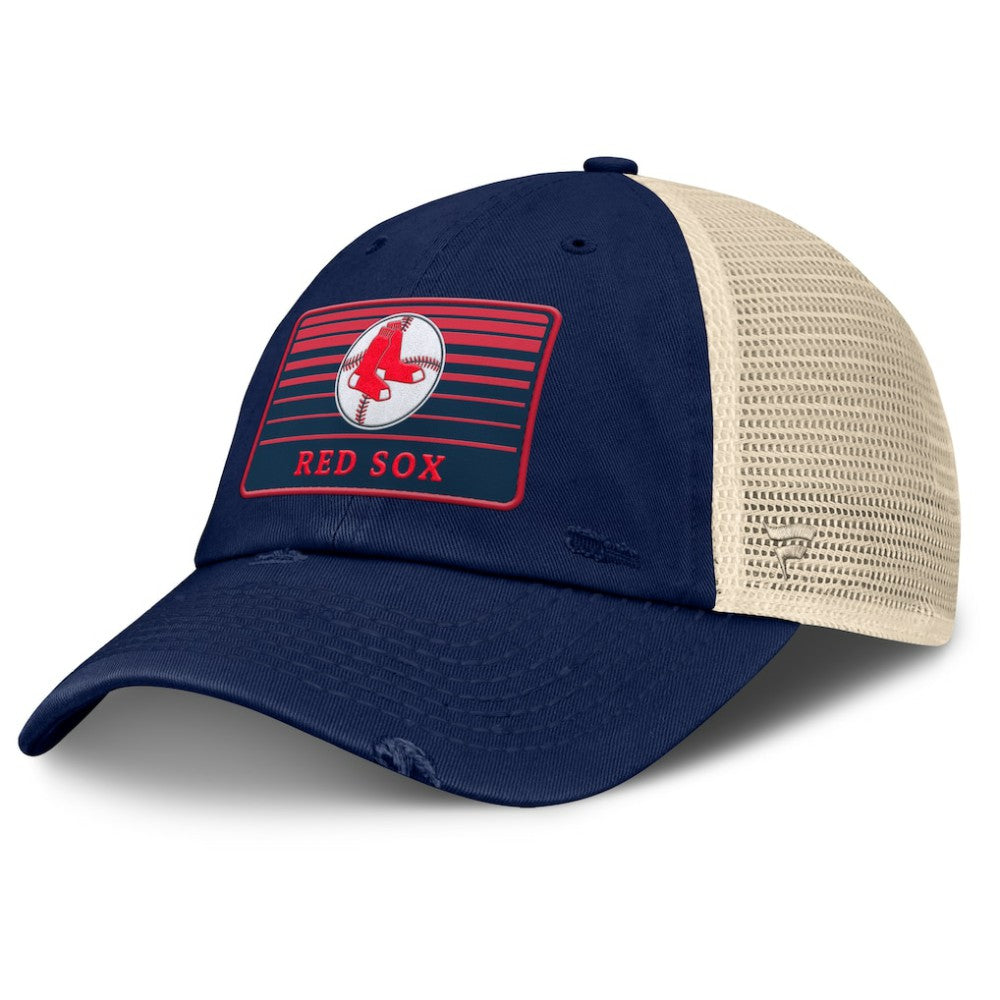 Boston Red Sox Cooperstown Collection Eastbound Mesh Adjustable Hat Navy/Natural