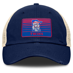 Minnesota Twins Cooperstown Collection Eastbound Mesh Adjustable Hat Navy/Natural