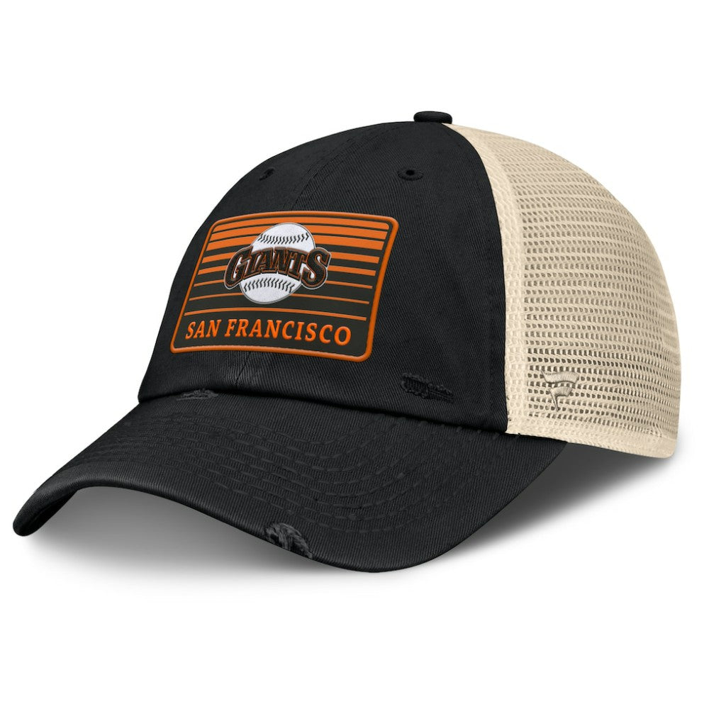 San Francisco Giants Cooperstown Collection Eastbound Mesh Adjustable Hat Black/Natural
