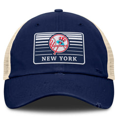 New York Yankees Cooperstown Collection Eastbound Mesh Adjustable Hat Navy/Natural
