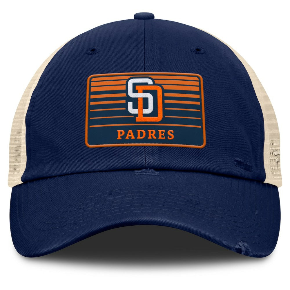 San Diego Padres Cooperstown Collection Eastbound Mesh Adjustable Hat Navy/Natural