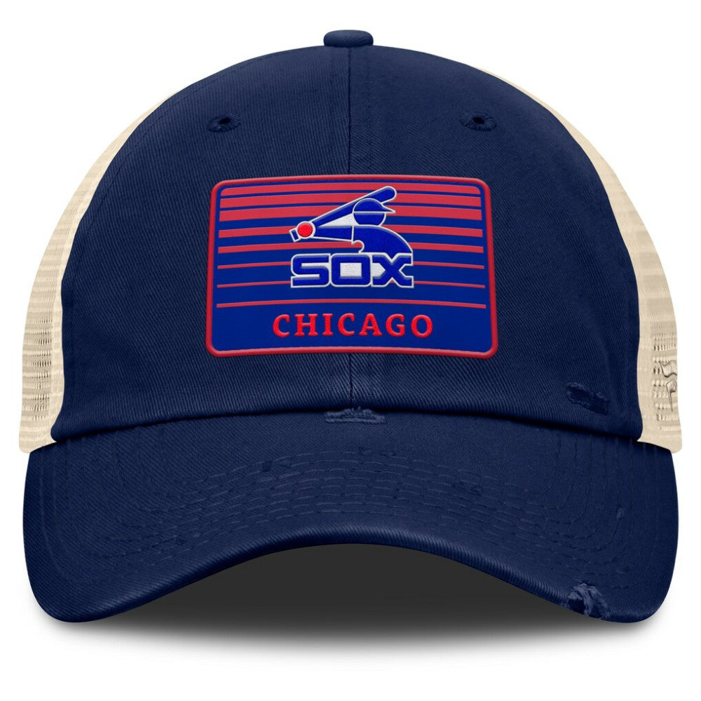 Chicago White Sox Cooperstown Collection Eastbound Mesh Adjustable Hat Navy/Natural