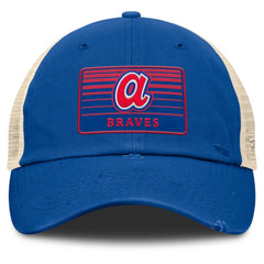 Atlanta Braves Cooperstown Collection Eastbound Mesh Adjustable Hat Royal/Natural