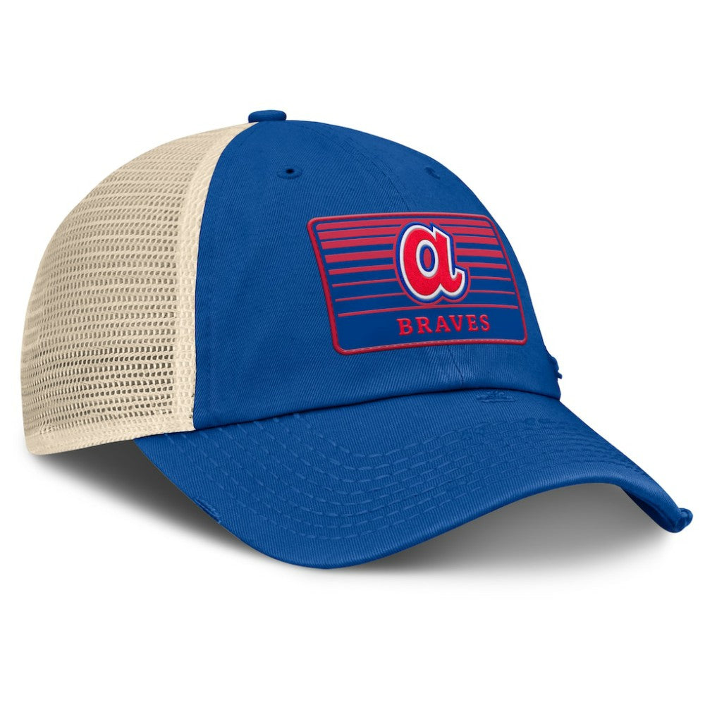 Atlanta Braves Cooperstown Collection Eastbound Mesh Adjustable Hat Royal/Natural