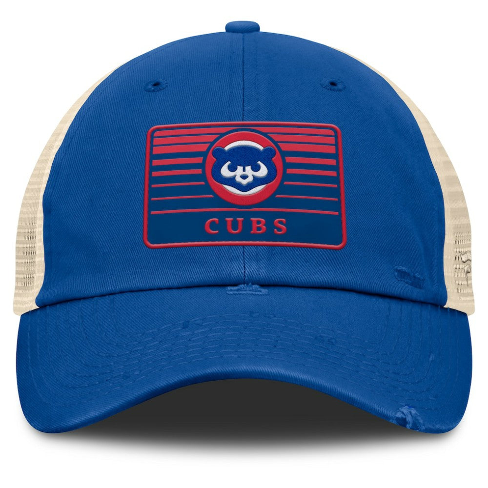 Chicago Cubs Cooperstown Collection Eastbound Mesh Adjustable Hat Royal/Natural
