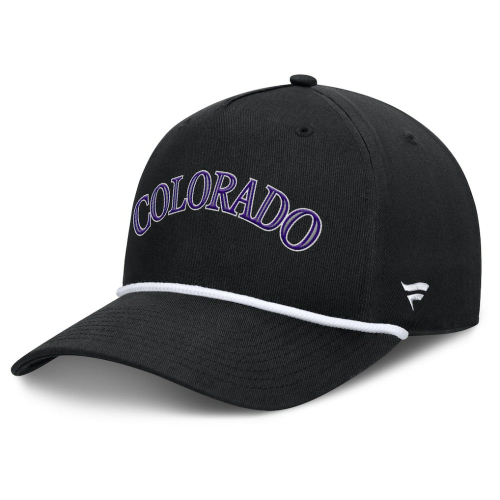 Colorado Rockies Clubhouse Foul Ball A-Frame Adjustable Hat Black