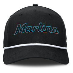 Miami Marlins Clubhouse Foul Ball A-Frame Adjustable Hat Black