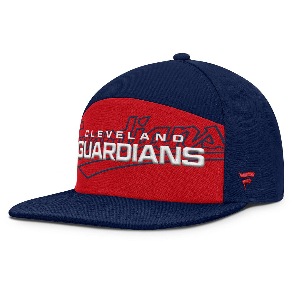 Cleveland Guardians Clubhouse Splitter Snapback Hat Navy/Red