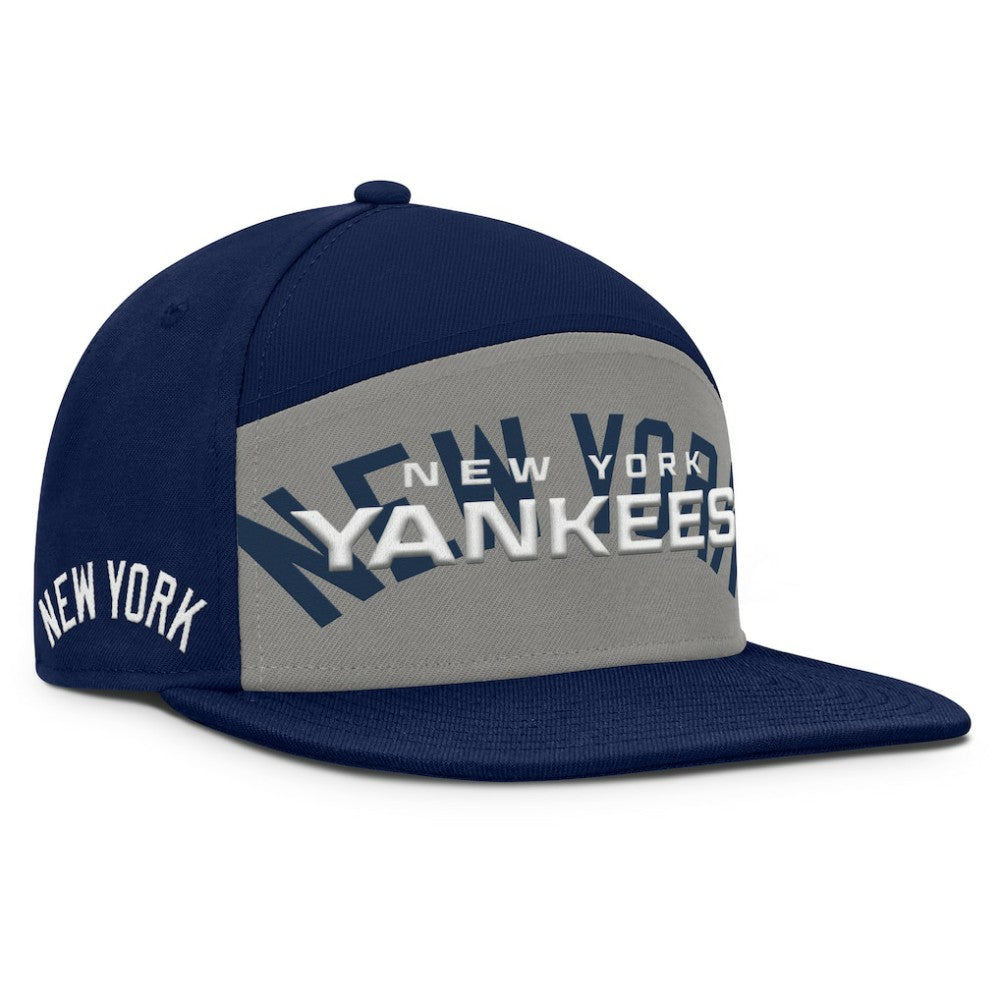 New York Yankees Clubhouse Splitter Snapback Hat Navy/Gray